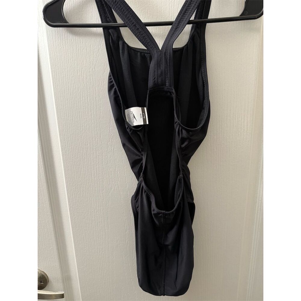 Speedo Women's Black One Piece Swimsuit M Backless Performance Size 36 - Picture 7 of 7